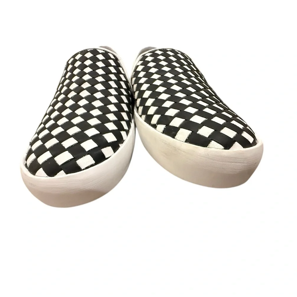 Freda Salvador Eddy D’Orsay Checkered Slip-Ons Sneaker Flats Size 6 - Picture 14 of 15